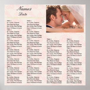 Schema voor ontvangst Roze Poster