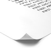 Schema voor Paarse en blauwe weddenschappen Poster (Hoek)