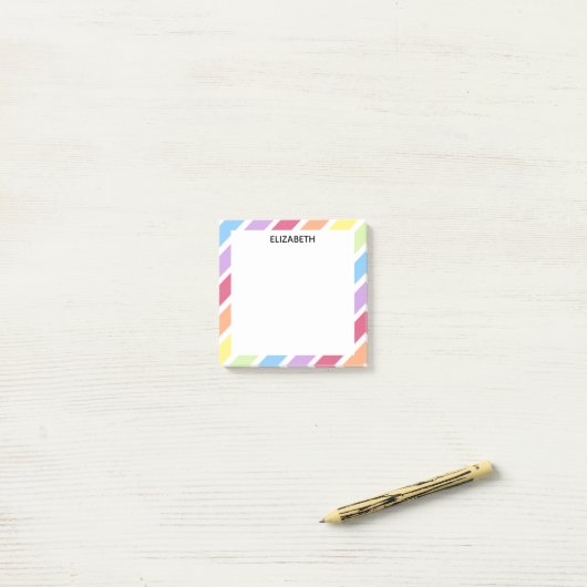Schema voor regenboogstraal | Personaliseren Post-it® Notes (Op bureau)