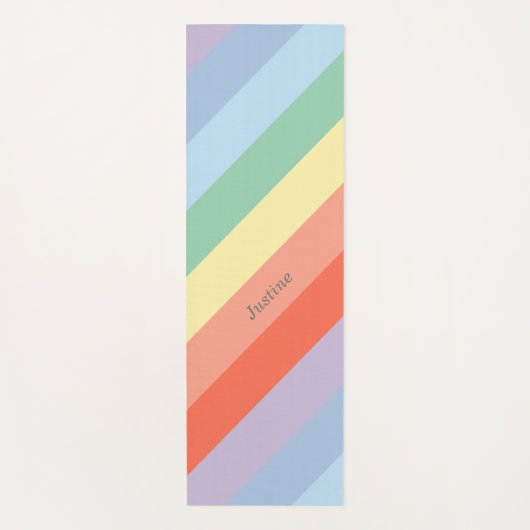 Schema voor regenboogstraal yogamat (Voorkant)