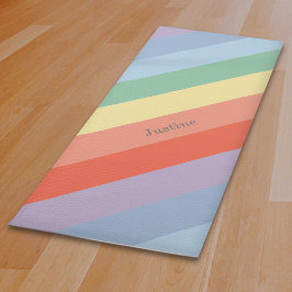 Schema voor regenboogstraal yogamat