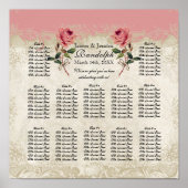 Schema voor  Rozen met barokbestendige stijl Poster (Voorkant)