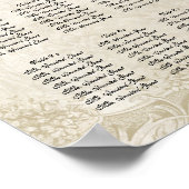 Schema voor  Rozen met barokbestendige stijl Poster (Hoek)