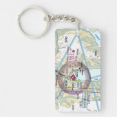 Schema voor seward Airport/diagram Sleutelhanger (Voorkant)