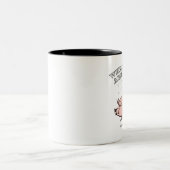 Schema voor vliegende varken tweekleurige koffiemok (Center)