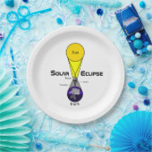 Schema voor zonnecrisis papieren bordje (Feest)