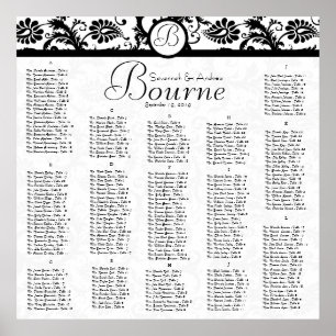 Schema voor zwarte en witte beelden poster