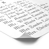 Schema voor zwarte en witte beelden poster (Hoek)