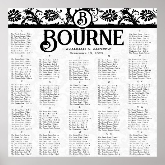 Schema voor zwarte en witte beelden poster (Voorkant)