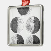 Schema's van de maanfasen van Galileo Metalen Ornament (Links)