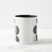 Schema's van de maanfasen van Galileo Mok (Midden)