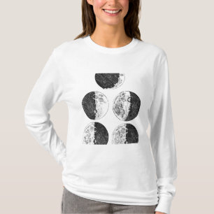 Schema's van de maanfasen van Galileo T-shirt