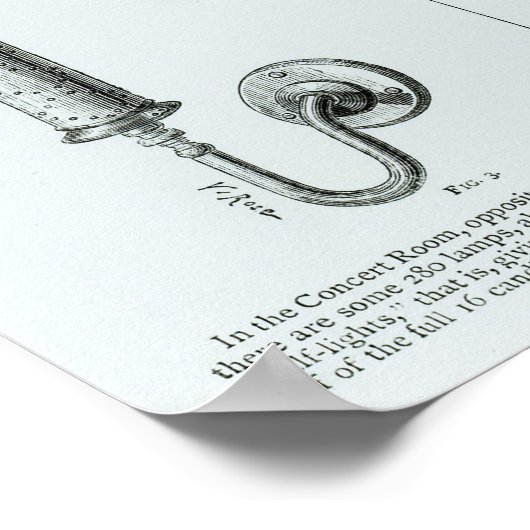 Schema's van gloeilampen en steunen daarvan poster (Hoek)