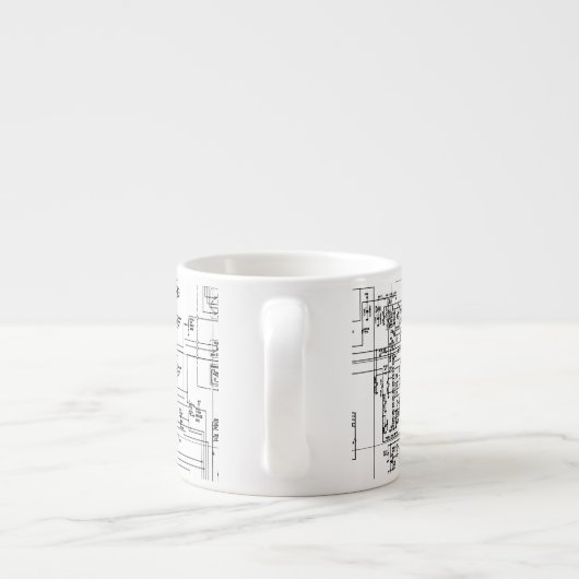 Schematic Circuit Computer Hardware Engineer Espresso Kop (Achterkant)