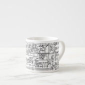 Schematic Circuit Computer Hardware Engineer Espresso Kop (Voorkant rechts)