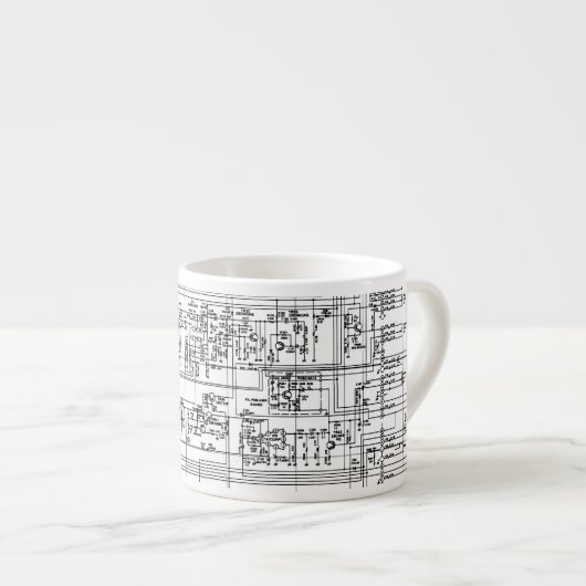 Schematic Circuit Computer Hardware Engineer Espresso Kop (Voorkant rechts)