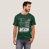 Schematica van een defecte machine t-shirt (Voorkant volledig)