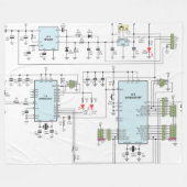 SCHEMATIEK FLEECE DEKEN (Voorkant (Horizontaal))