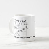 Schematisch diagram jokester koffiemok (Voorkant links)
