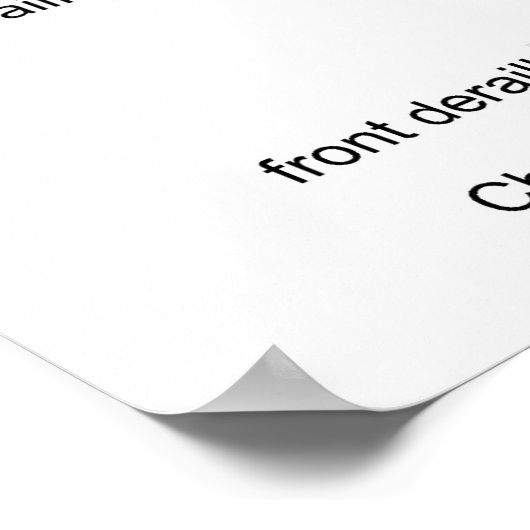 Schematisch diagram van een fiets. poster (Hoek)