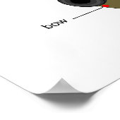 Schematisch diagram van een sleepboot poster (Hoek)