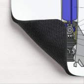 Schematisch diagram van een V-2-raketontwerp Muismat (Hoek)
