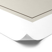 Schematisch Poster van de motor MG "TF" - Off-Whit (Hoek)