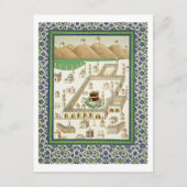 Schematisch Uitzicht van Mekka, met de Qua'bah, va Briefkaart (Voorkant)
