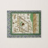 Schematisch Uitzicht van Mekka, met de Qua'bah, va Legpuzzel (Horizontaal)