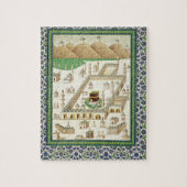 Schematisch Uitzicht van Mekka, met de Qua'bah, va Legpuzzel (Verticaal)