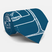 Schematische blauwdruktekening Mechanische tekenin Stropdas (Opgerold)