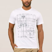 schematische boeddha t-shirt (Voorkant)
