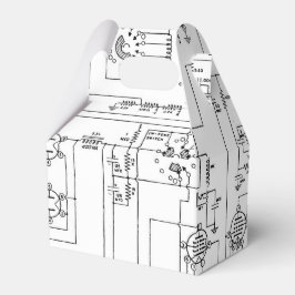 Schematische  radiozender bedankdoosjes