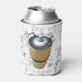 Schematische vormgeving voor keramische zendbuizen blikjeskoeler (Blikje Voorkant)