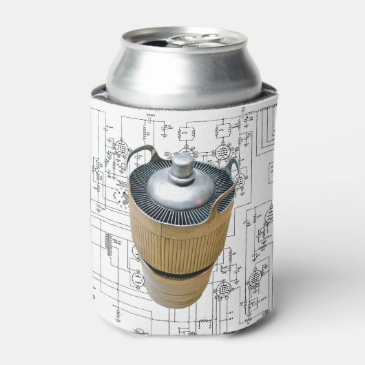 Schematische vormgeving voor keramische zendbuizen blikjeskoeler (Blikje Voorkant)