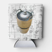 Schematische vormgeving voor keramische zendbuizen blikjeskoeler (Voorkant)