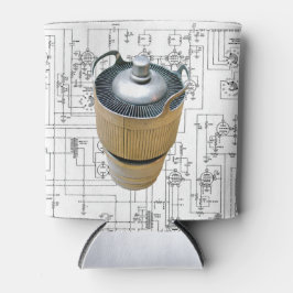 Schematische vormgeving voor keramische zendbuizen blikjeskoeler