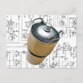 Schematische vormgeving voor keramische zendbuizen briefkaart (Voorkant)