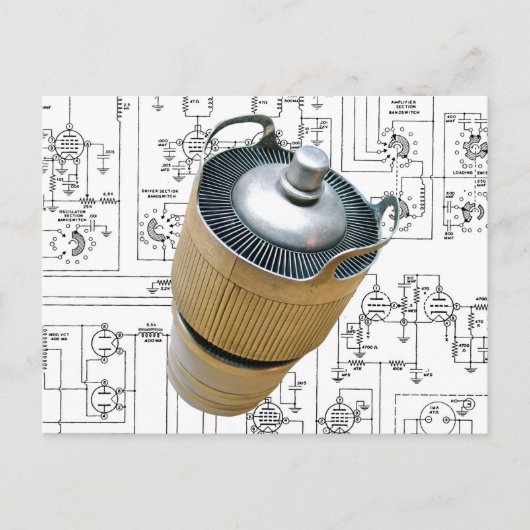 Schematische vormgeving voor keramische zendbuizen briefkaart (Voorkant)