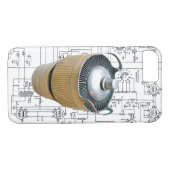 Schematische vormgeving voor keramische zendbuizen Case-Mate iPhone case (Achterkant (Horizontaal))