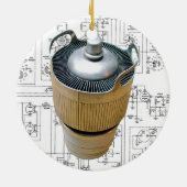 Schematische vormgeving voor keramische zendbuizen keramisch ornament (Achterkant)