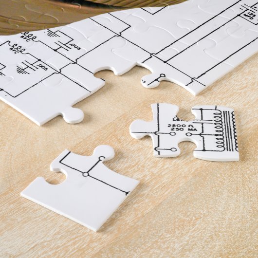 Schematische vormgeving voor keramische zendbuizen legpuzzel (Zijkant)