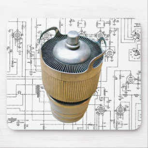 Schematische vormgeving voor keramische zendbuizen muismat