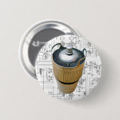 Schematische vormgeving voor keramische zendbuizen ronde button 5,7 cm (Voorkant /achterkant)