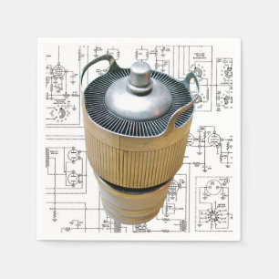Schematische vormgeving voor keramische zendbuizen servet