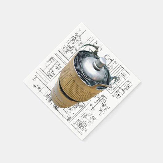 Schematische vormgeving voor keramische zendbuizen servet (Hoek)