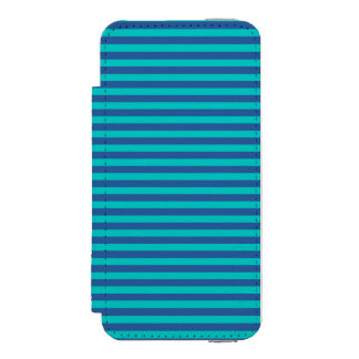 Schemerblauw en donker turquoise strepen