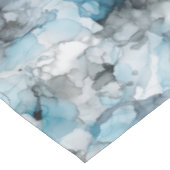 schemerblauwe grijze alcohol vloeibare inkt wervel tafelkleed (Gekanteld)