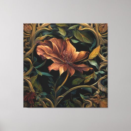 Schemerbloem Canvas Afdruk (Voorkant)