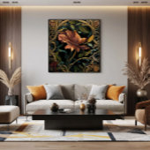 Schemerbloem Canvas Afdruk